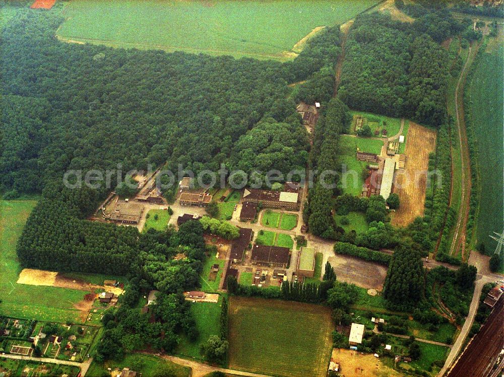 Dortmund from the bird's eye view: Research building and office complex of Berggewerkschaftliche test track in Dortmund-Derne in Dortmund in the state North Rhine-Westphalia