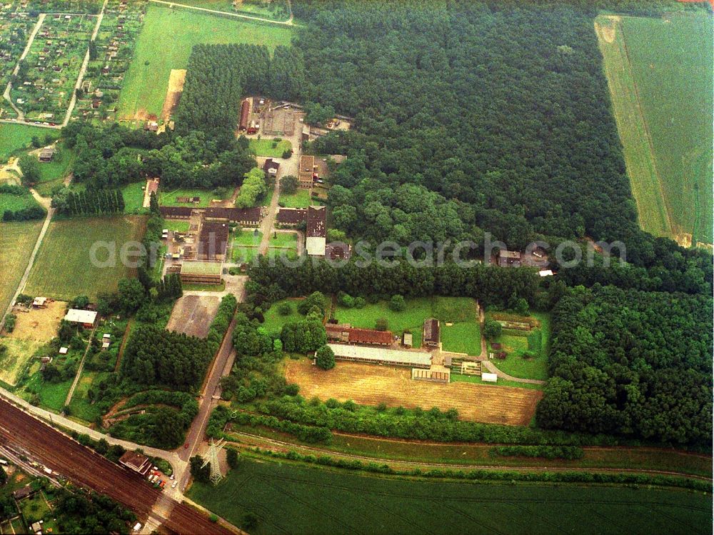 Aerial image Dortmund - Research building and office complex of Berggewerkschaftliche test track in Dortmund-Derne in Dortmund in the state North Rhine-Westphalia