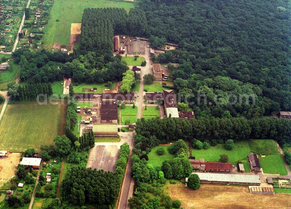 Aerial photograph Dortmund - Research building and office complex of Berggewerkschaftliche test track in Dortmund-Derne in Dortmund in the state North Rhine-Westphalia