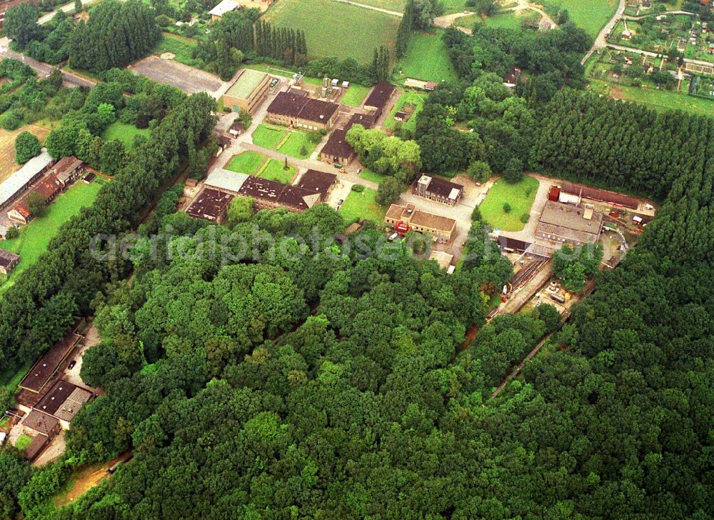 Dortmund from above - Research building and office complex of Berggewerkschaftliche test track in Dortmund-Derne in Dortmund in the state North Rhine-Westphalia