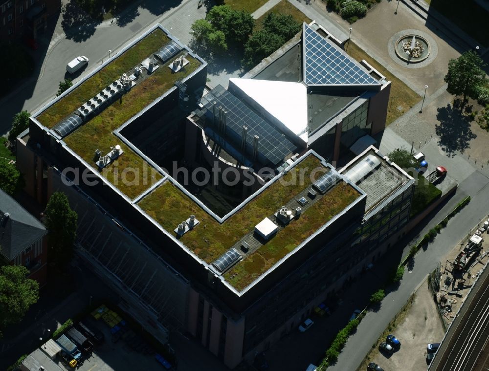 Berlin from the bird's eye view: Research building and office complex of Deutsches Rheuma-Forschungszentrum (DRFZ) and the Max-Planck-Institut fuer Infektionsbiologie on Virchowweg in Berlin, Germany