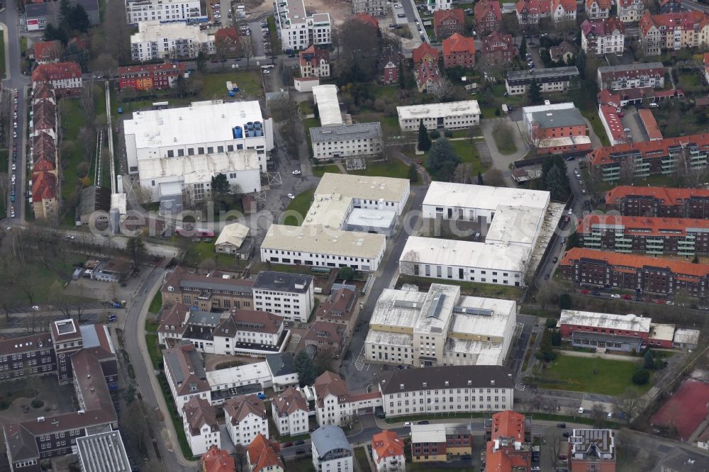 Aerial image Göttingen - Research building and office complex Deutsches Zentrum fuer Luft- und Raumfahrt (DLR) in Goettingen in the state Lower Saxony