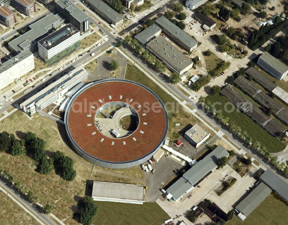 Aerial image Berlin - Research building and office complex Elektronen- Speicherring BESSY - Synchrotronstrahlungsquelle in the district Adlershof in Berlin, Germany