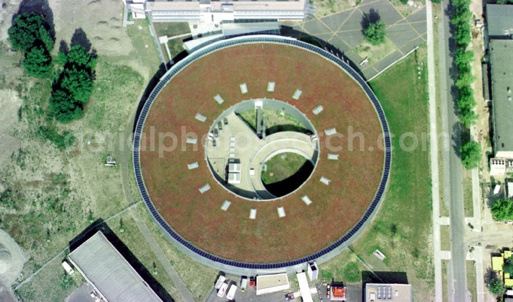 Aerial image Berlin - Research building and office complex Elektronen- Speicherring BESSY - Synchrotronstrahlungsquelle in the district Adlershof in Berlin, Germany