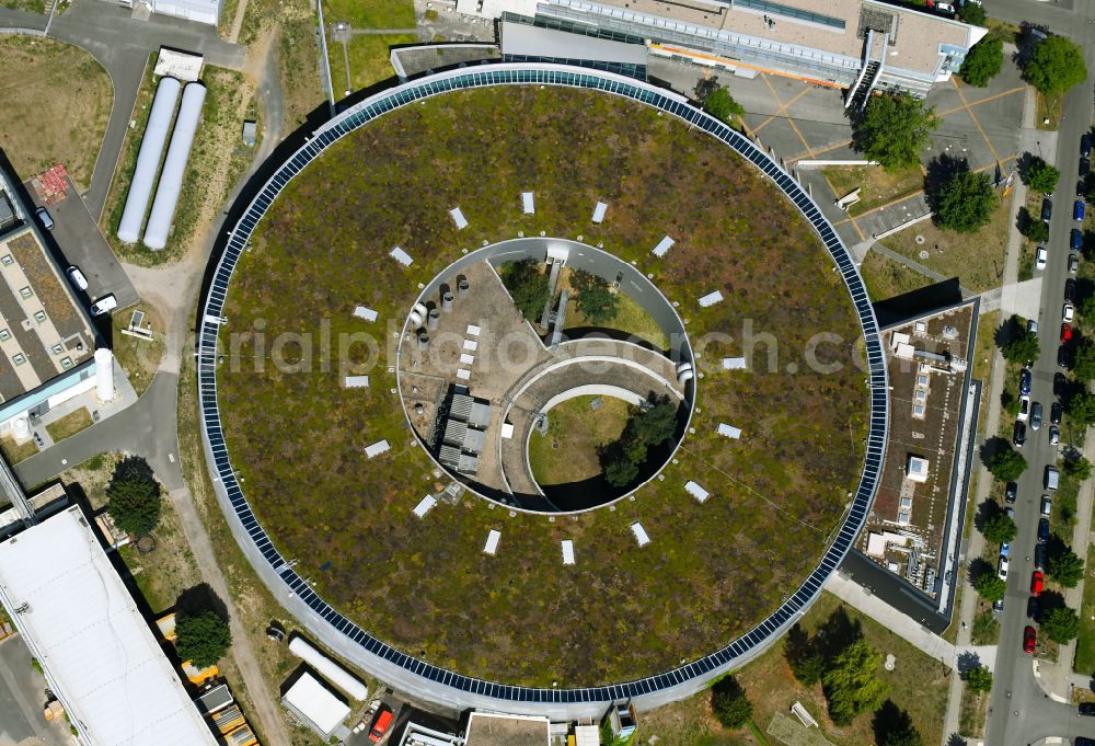 Aerial photograph Berlin - Research building and office complex Elektronen- Speicherring BESSY - Synchrotronstrahlungsquelle on street Magnusstrasse in the district Adlershof in Berlin, Germany