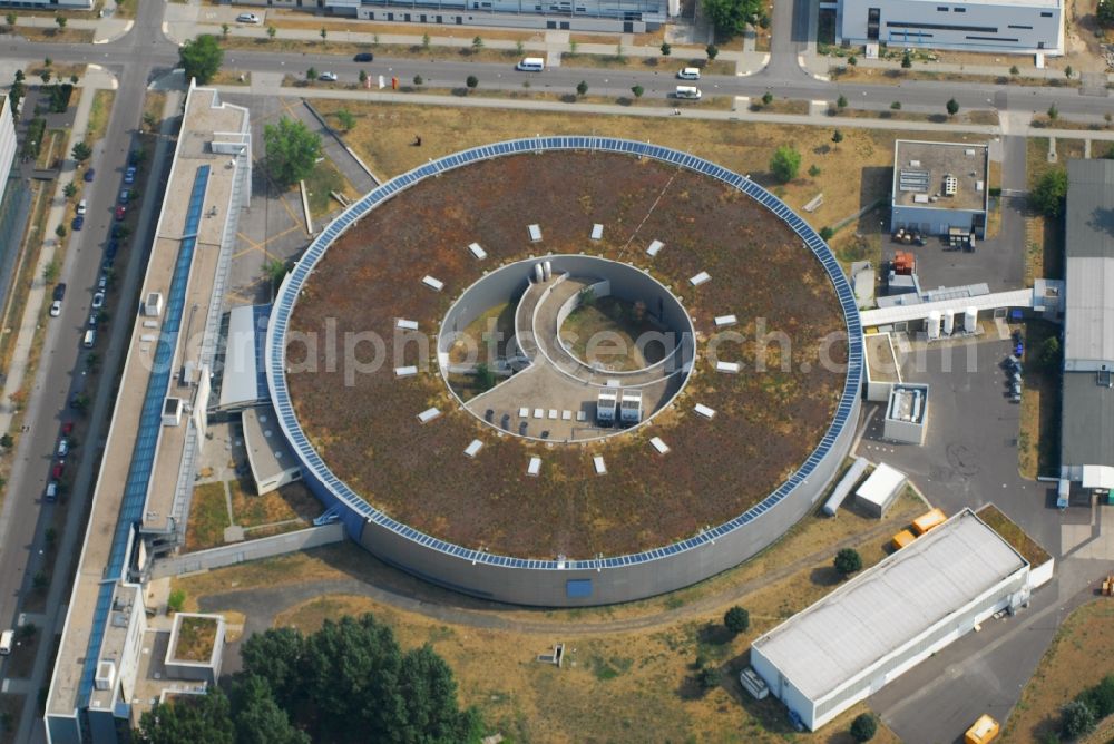 Aerial image Berlin - Research building and office complex Elektronen- Speicherring BESSY - Synchrotronstrahlungsquelle in the district Adlershof in Berlin, Germany