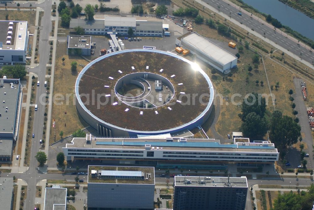 Aerial photograph Berlin - Research building and office complex Elektronen- Speicherring BESSY - Synchrotronstrahlungsquelle in the district Adlershof in Berlin, Germany