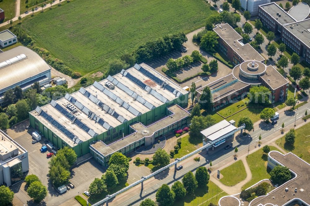 Dortmund from the bird's eye view: Research building and office complex on Emil-Figge-Strasse on Technologiezentrum Dortmund in Dortmund in the state North Rhine-Westphalia, Germany