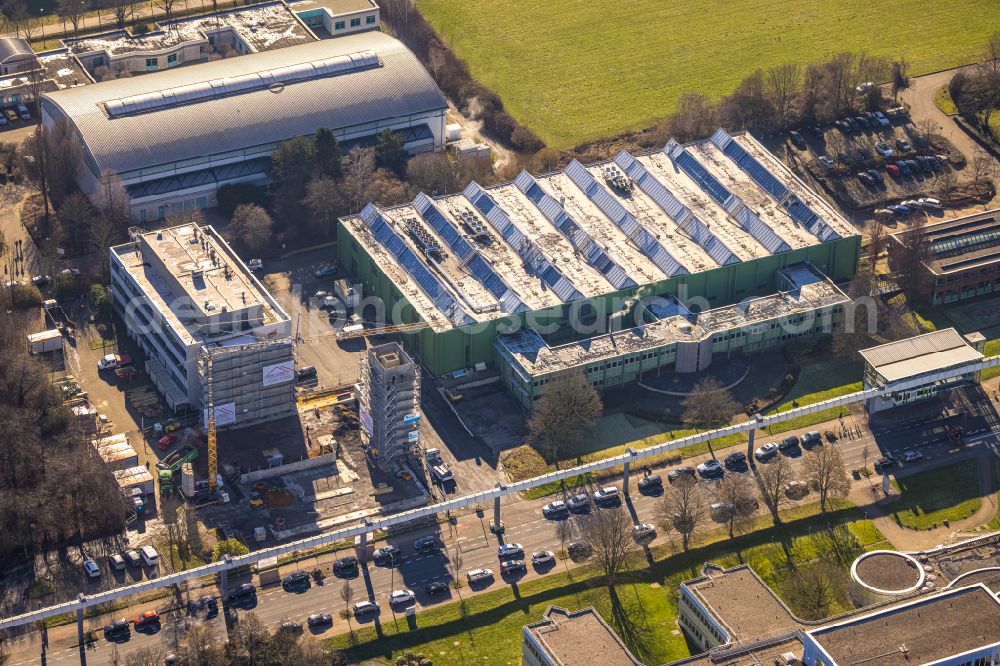 Dortmund from the bird's eye view: Research building and office complex on Emil-Figge-Strasse on Technologiezentrum Dortmund in Dortmund in the state North Rhine-Westphalia, Germany