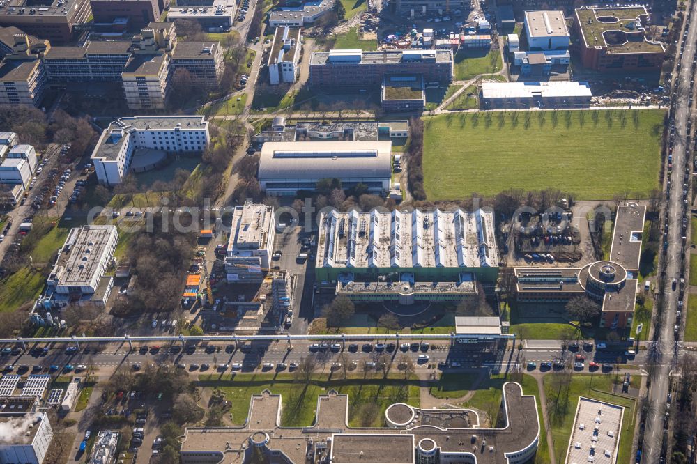 Aerial image Dortmund - Research building and office complex on Emil-Figge-Strasse on Technologiezentrum Dortmund in Dortmund in the state North Rhine-Westphalia, Germany