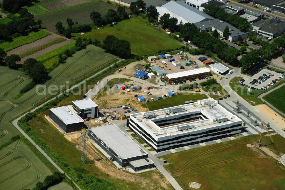 Aerial photograph Schenefeld - Research building and office complex European XFEL - Forschungscampus Schenefeld in the district Altona in Schenefeld in the state Schleswig-Holstein, Germany