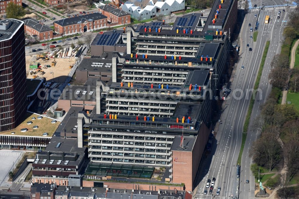 Aerial image Kopenhagen - Research building and office complex Laererforeningen Tandlaegeskolen Panum in Copenhagen in Denmark