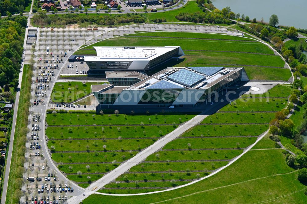 Wolfsburg from the bird's eye view: Research building and office complex MobileLifeCampus on street Hermann-Muench-Strasse in the district Hageberg in Wolfsburg in the state Lower Saxony. Information technology is located in the building of Volkswagen AG