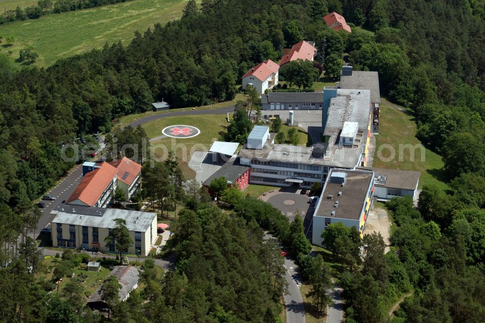 Aerial image Münnerstadt - Research building and office complex Remeo Center Muennerstadt in Muennerstadt in the state Bavaria, Germany