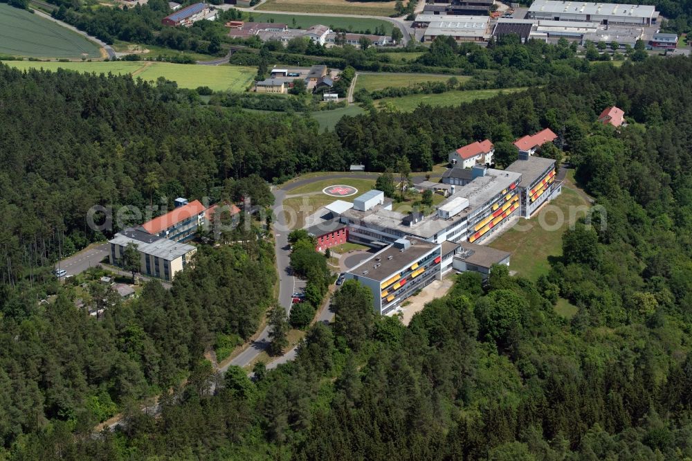 Aerial photograph Münnerstadt - Research building and office complex Remeo Center Muennerstadt in Muennerstadt in the state Bavaria, Germany