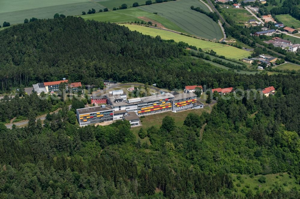 Münnerstadt from above - Research building and office complex Remeo Center Muennerstadt in Muennerstadt in the state Bavaria, Germany