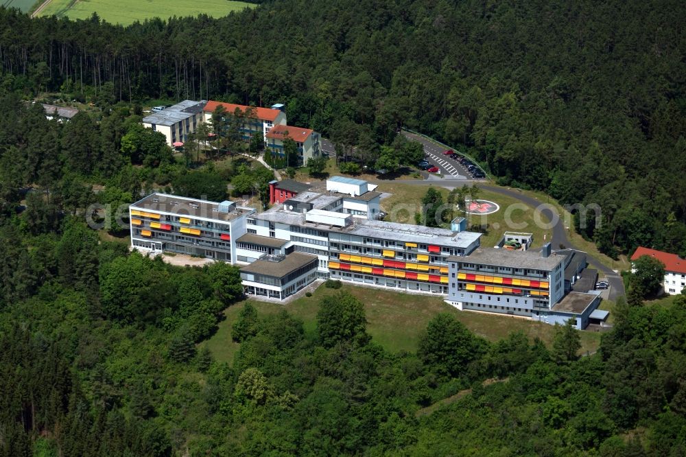 Münnerstadt from the bird's eye view: Research building and office complex Remeo Center Muennerstadt in Muennerstadt in the state Bavaria, Germany