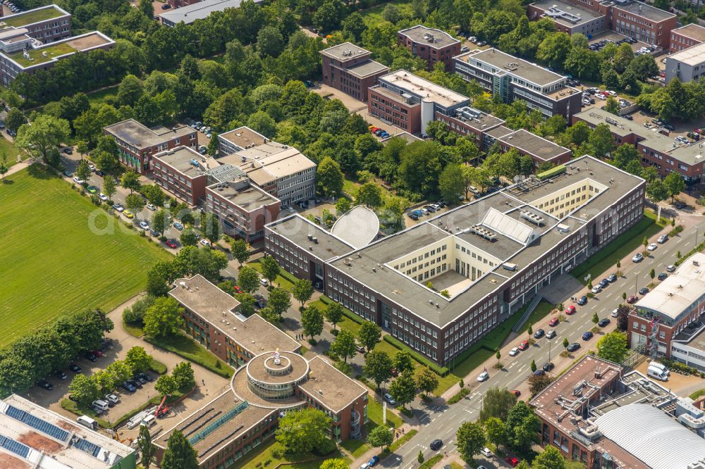 Aerial image Dortmund - Research building and office complex Technologie Zentrum Dortmund on Emil-Figge-Strasse in Dortmund in the state North Rhine-Westphalia, Germany