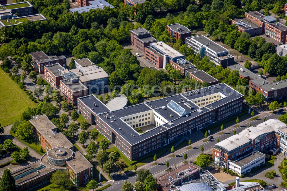 Aerial image Dortmund - Research building and office complex Technologie Zentrum Dortmund on Emil-Figge-Strasse in Dortmund in the state North Rhine-Westphalia, Germany