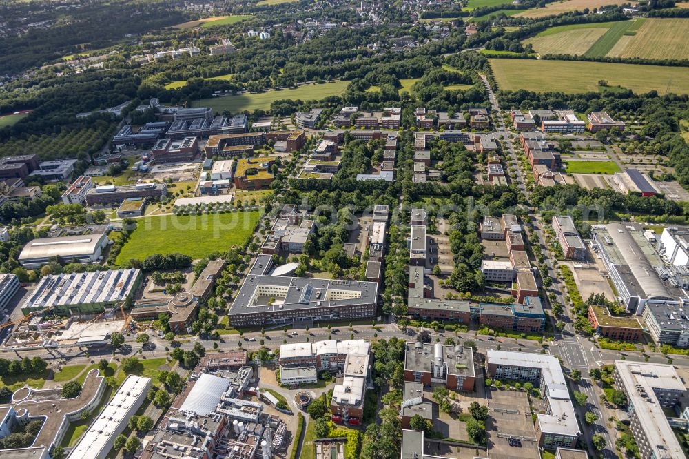 Aerial photograph Dortmund - Research building and office complex Technologie Zentrum Dortmund on Emil-Figge-Strasse in the district Barop in Dortmund in the state North Rhine-Westphalia, Germany