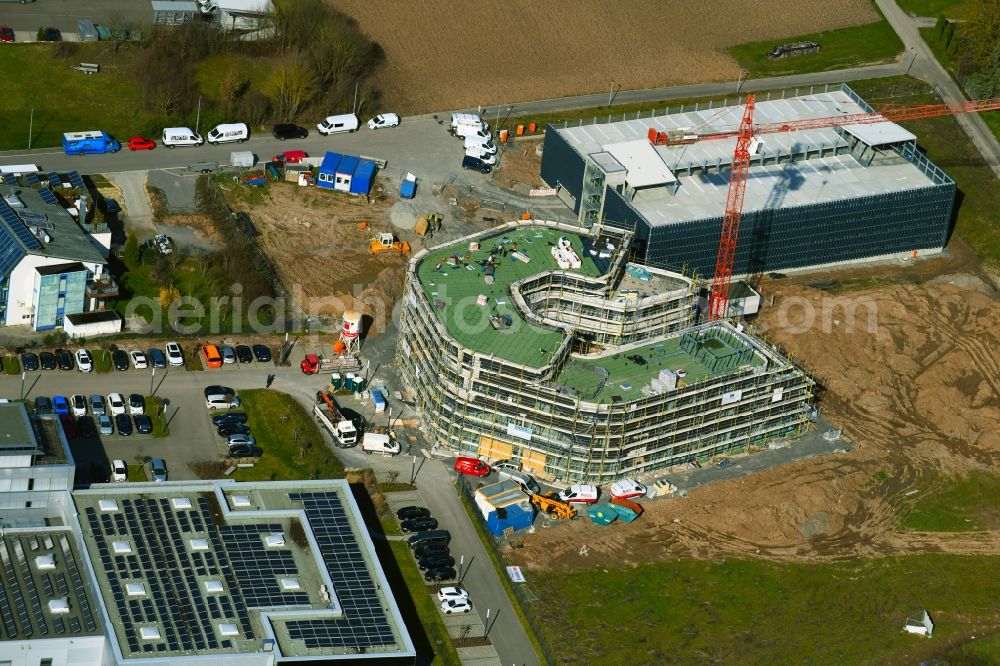 Aerial image Obersulm - Research building and office complex of Technologiezentrum B39 on Dimbacher Strasse - Luizhofen in the district Willsbach in Obersulm in the state Baden-Wurttemberg, Germany