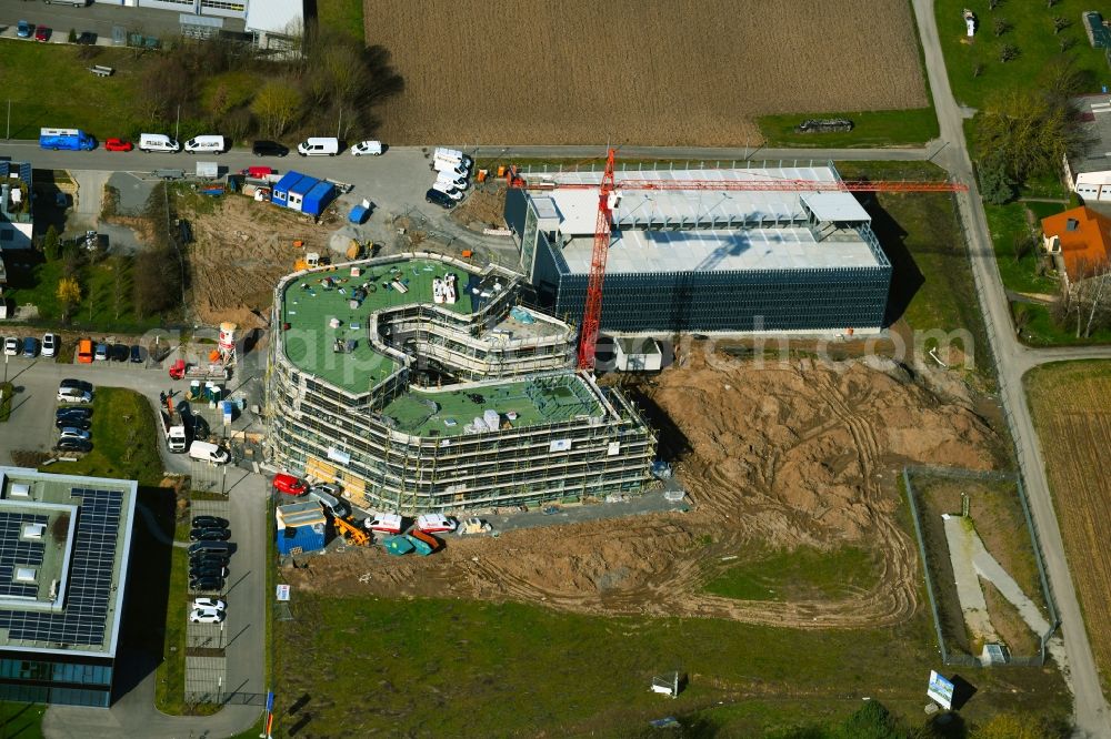 Aerial photograph Obersulm - Research building and office complex of Technologiezentrum B39 on Dimbacher Strasse - Luizhofen in the district Willsbach in Obersulm in the state Baden-Wurttemberg, Germany