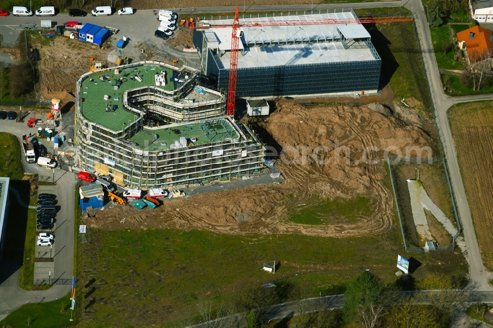 Obersulm from above - Research building and office complex of Technologiezentrum B39 on Dimbacher Strasse - Luizhofen in the district Willsbach in Obersulm in the state Baden-Wurttemberg, Germany