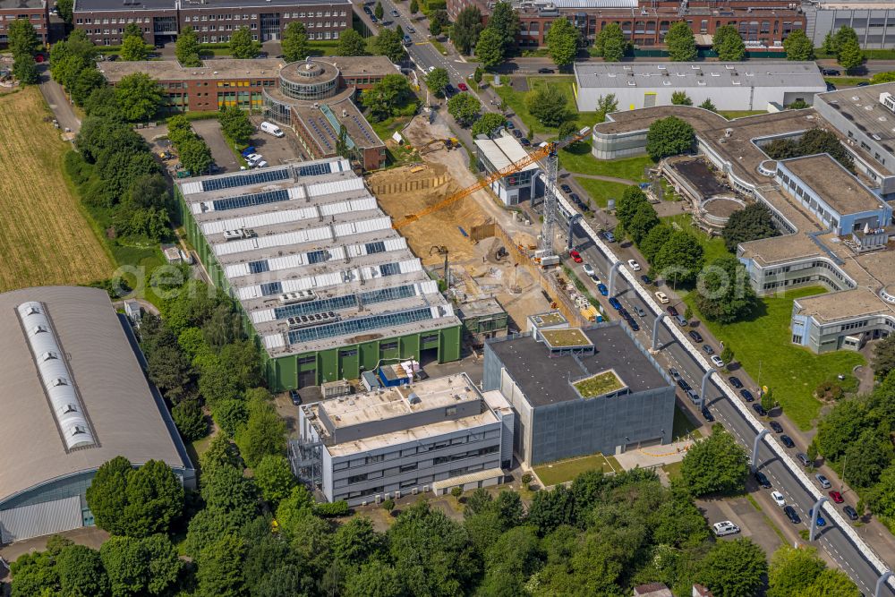 Dortmund from the bird's eye view: Research building and office complex on Emil-Figge-Strasse on Technologiezentrum Dortmund in Dortmund in the state North Rhine-Westphalia, Germany