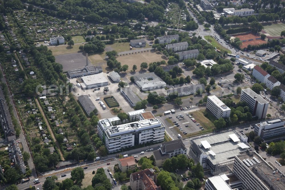 Mainz from above - Research building and office complex of Biontech in Mainz in the state Rhineland-Palatinate