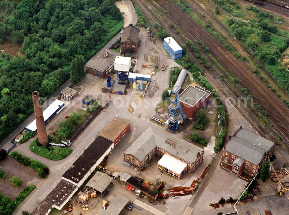 Aerial photograph Dortmund - Research building and office complex the attempt Tremonia in Dortmund West with the shafts I and II in Dortmund in the state North Rhine-Westphalia