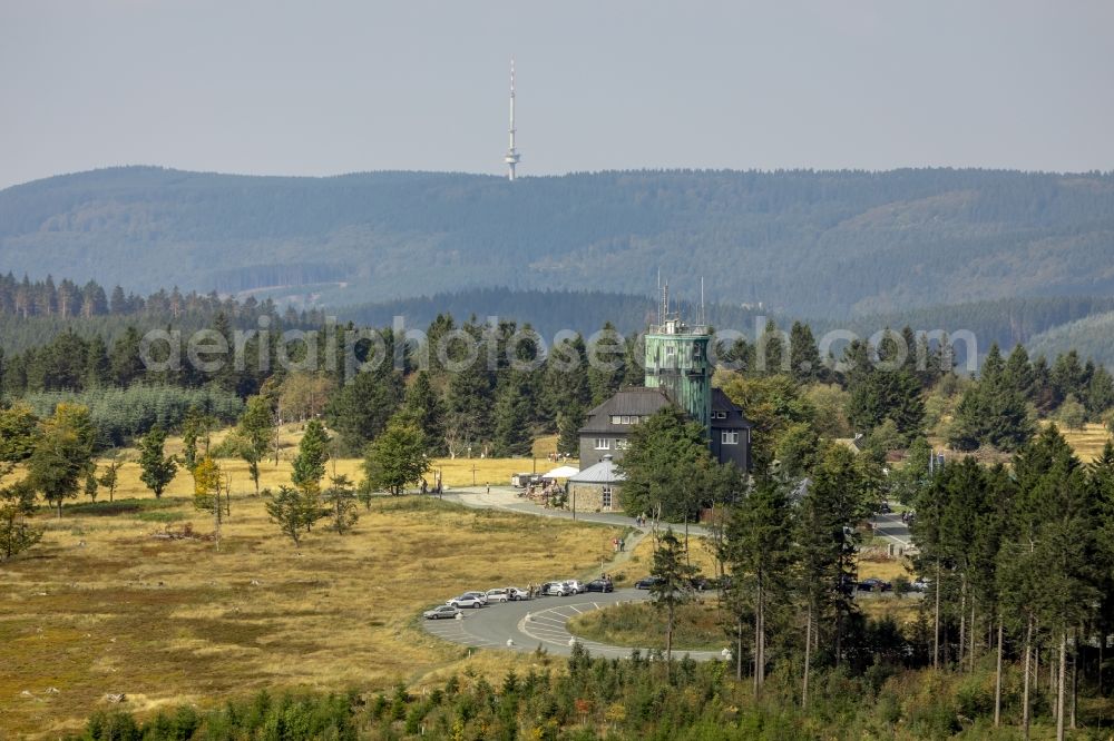 Winterberg from above - Research Building Deutscher Wetterdienst Kahler Asten in Winterberg in the state of North Rhine-Westphalia, Germany