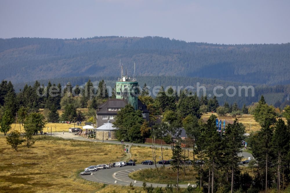 Aerial image Winterberg - Research Building Deutscher Wetterdienst Kahler Asten in Winterberg in the state of North Rhine-Westphalia, Germany