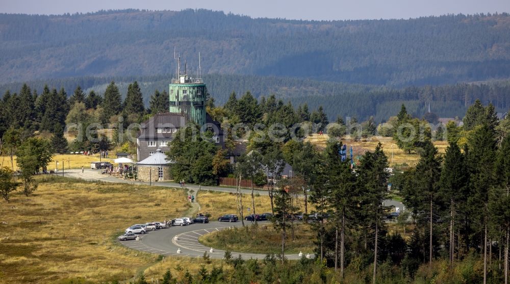 Aerial photograph Winterberg - Research Building Deutscher Wetterdienst Kahler Asten in Winterberg in the state of North Rhine-Westphalia, Germany