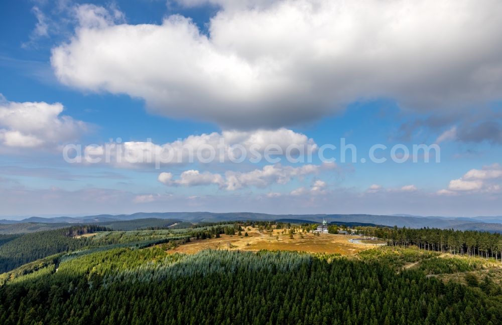 Aerial image Winterberg - Research Building Deutscher Wetterdienst Kahler Asten in Winterberg in the state of North Rhine-Westphalia, Germany