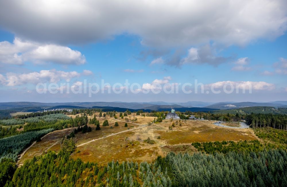 Aerial photograph Winterberg - Research Building Deutscher Wetterdienst Kahler Asten in Winterberg in the state of North Rhine-Westphalia, Germany