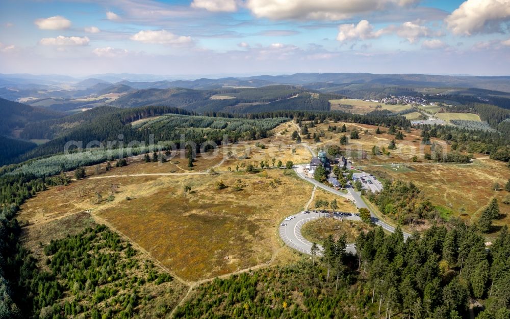 Aerial image Winterberg - Research Building Deutscher Wetterdienst Kahler Asten in Winterberg in the state of North Rhine-Westphalia, Germany