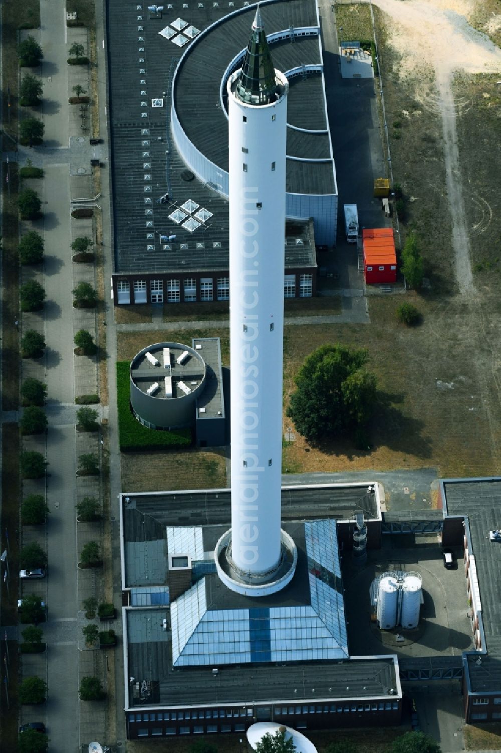 Aerial image Bremen - Research building complex Fallturm in the district Horn-Lehe in Bremen, Germany