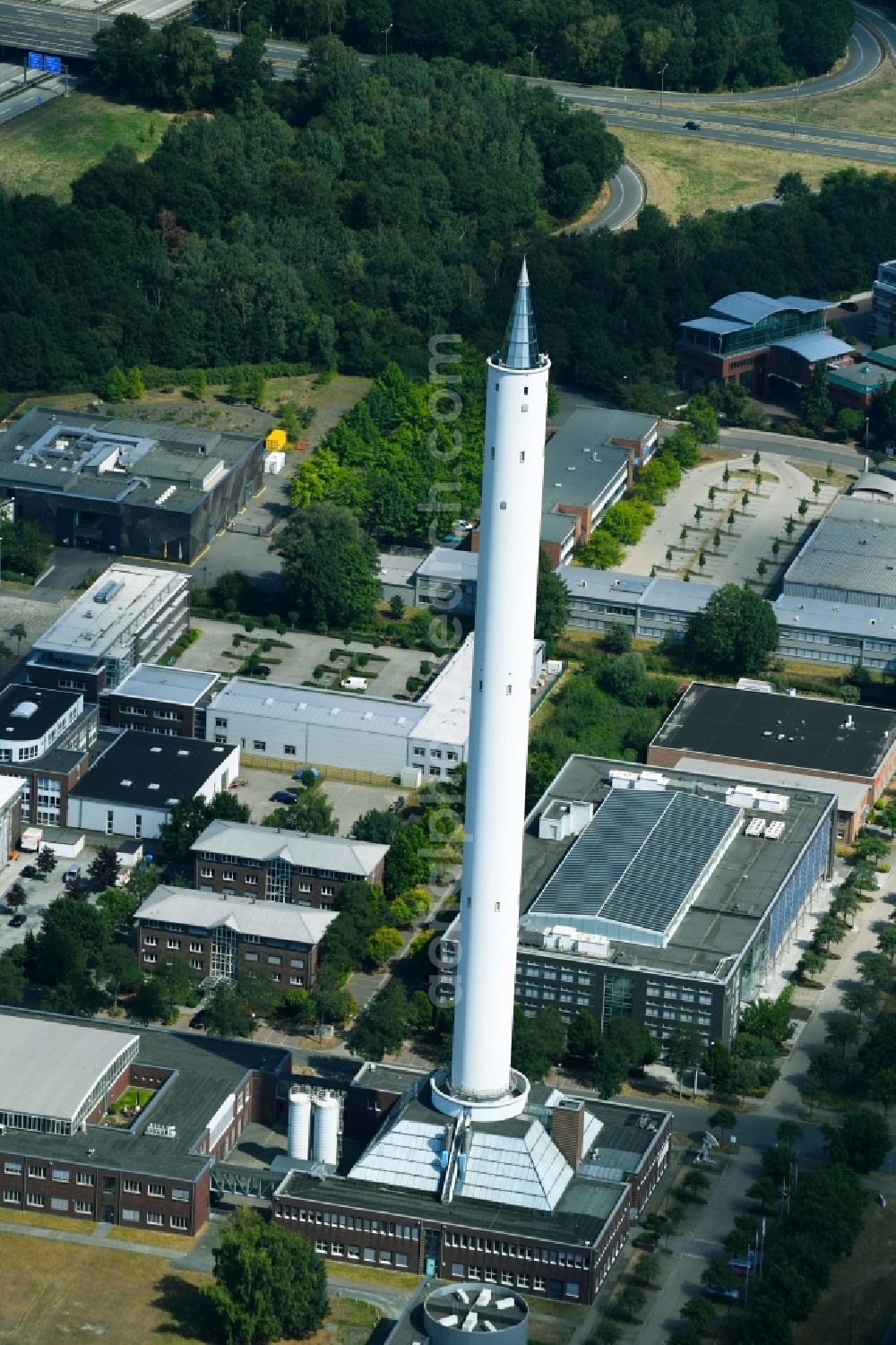 Aerial photograph Bremen - Research building complex Fallturm in the district Horn-Lehe in Bremen, Germany