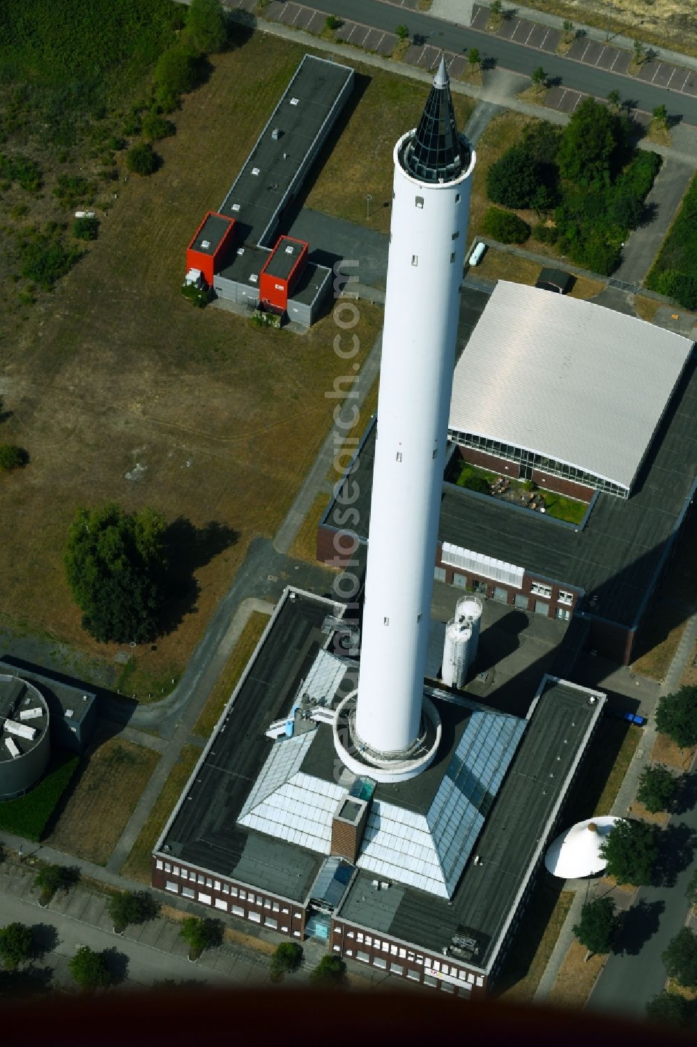 Aerial photograph Bremen - Research building complex Fallturm in the district Horn-Lehe in Bremen, Germany