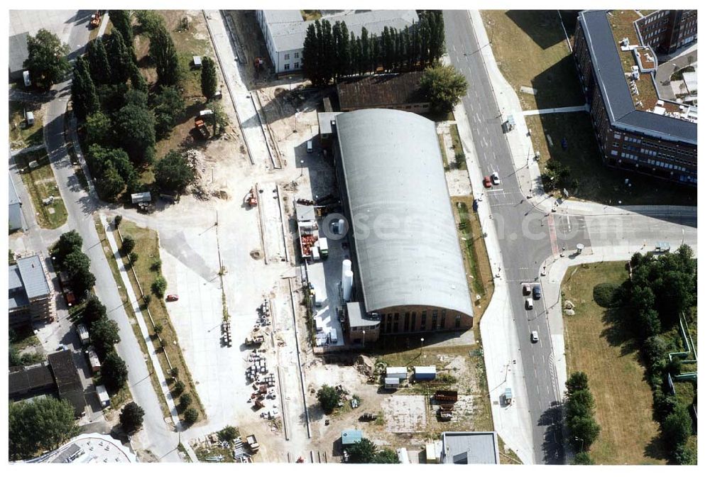 Aerial image Berlin-Adlershof - Forschungs- und Gewerbeentwicklungsgebiet WISTAS in Berlin-Adlershof an der Rudower Chaussee.