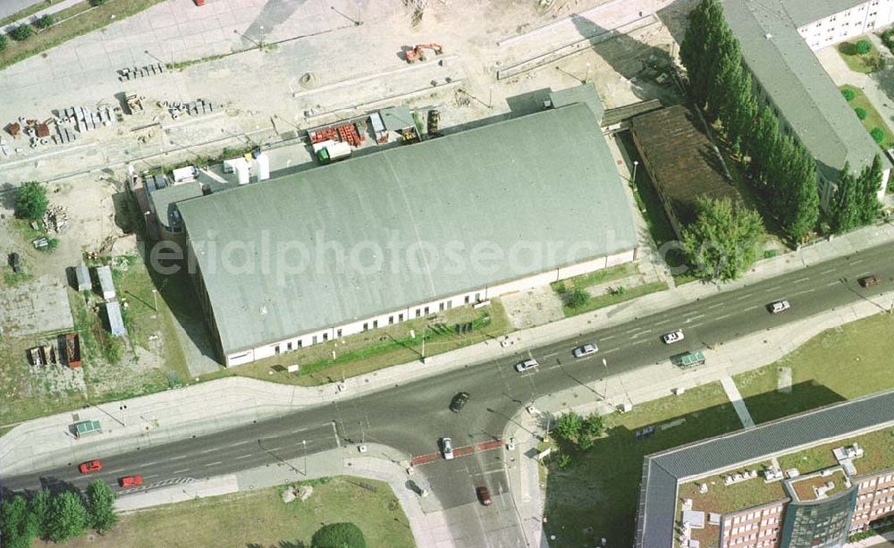 Aerial photograph Berlin-Adlershof - Forschungs- und Gewerbeentwicklungsgebiet WISTAS in Berlin-Adlershof an der Rudower Chaussee.