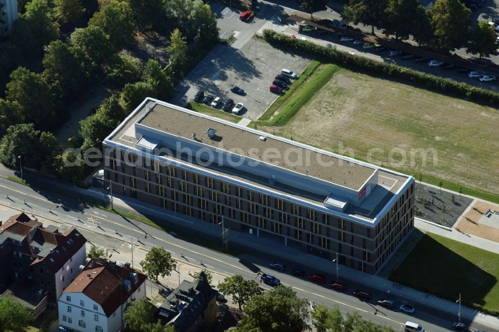 Braunschweig from the bird's eye view: Research center BRICS at Rebenring in the district Nordstadt in Braunschweig in the state Lower Saxony. The BRICS is a shared Research center of the Technical University Braunschweig (TU Braunschweig) and the Helmholtz-Center fuer infectionresearch