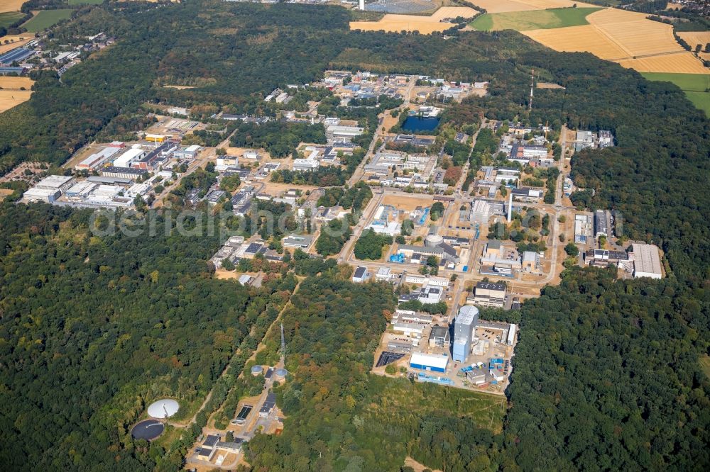 Jülich from the bird's eye view: The Forschungszentrum Juelich in North Rhine-Westphalia is a place for interdisciplinary research