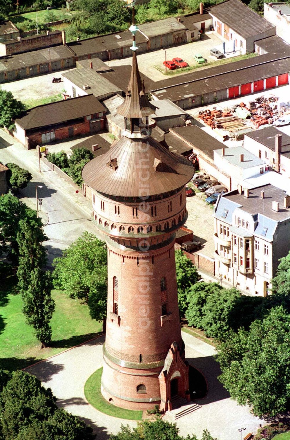 Forst / BRB from above - Forst Stadtbereich mit Wasserturm