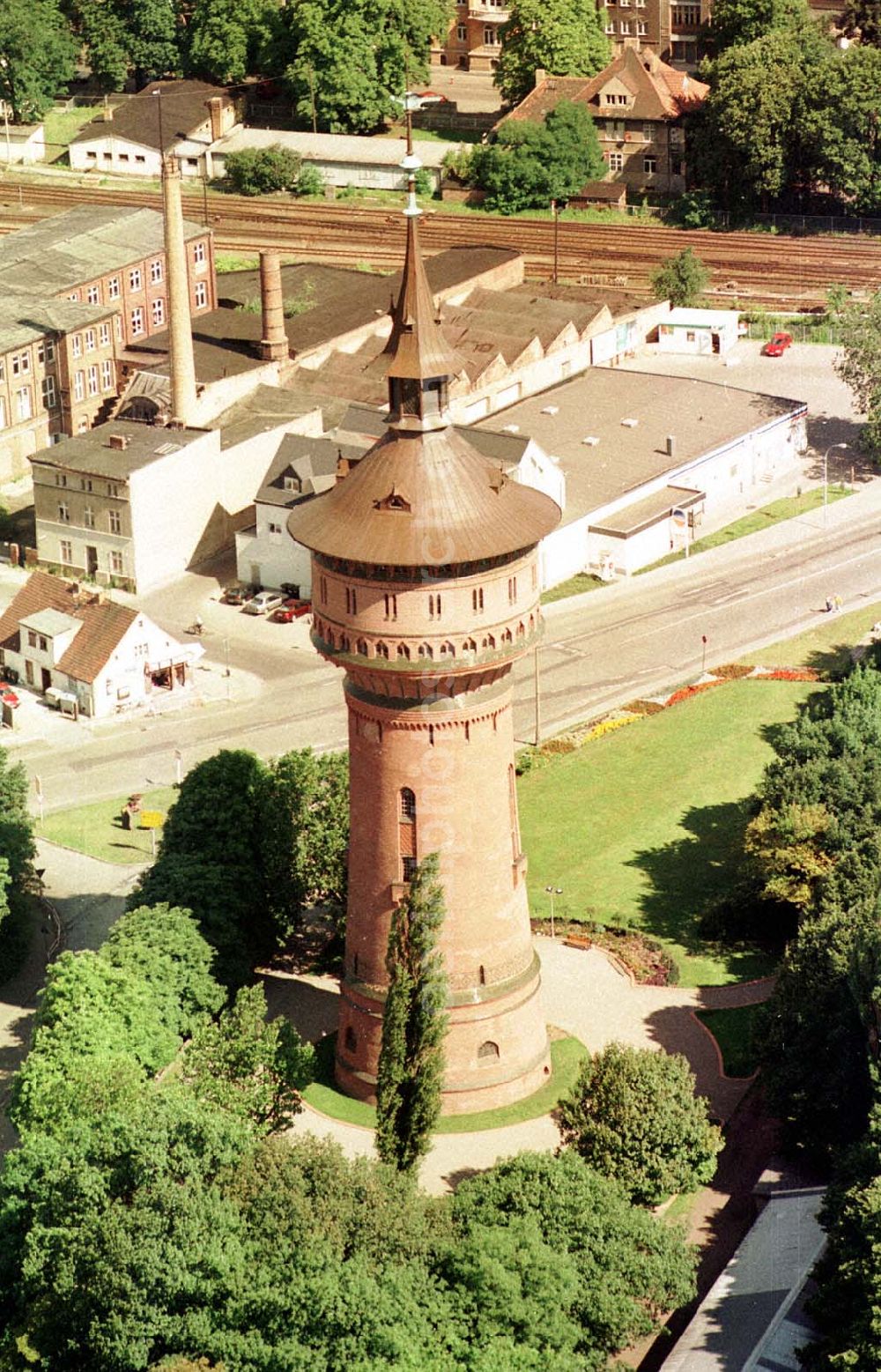 Forst / BRB from above - Forst Stadtbereich mit Wasserturm