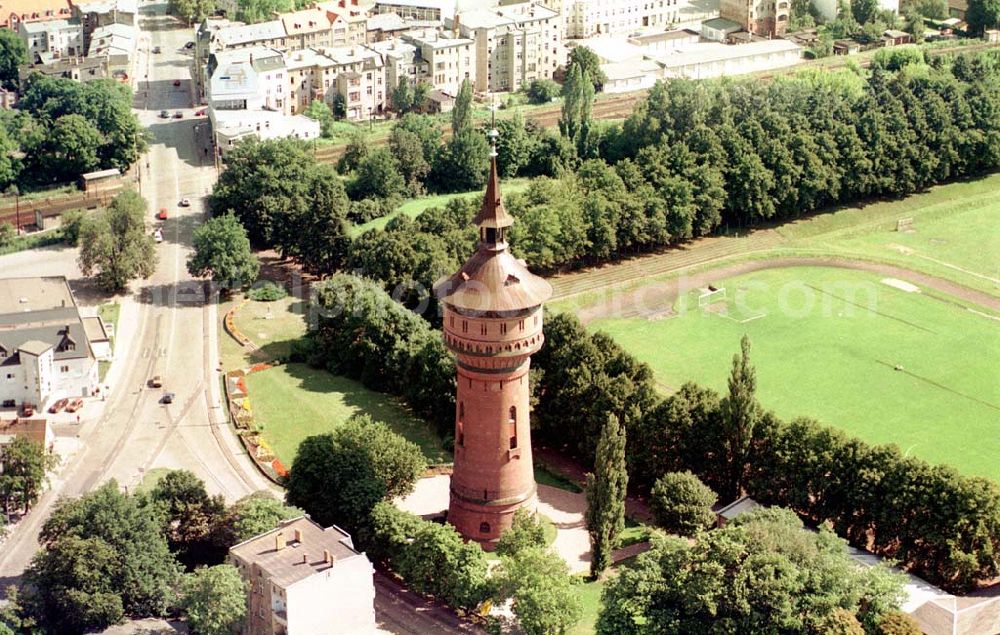 Aerial photograph Forst / BRB - Forst Stadtbereich mit Wasserturm