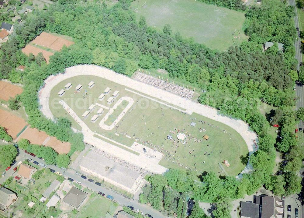 Aerial photograph Forst / BRB - Forster Radrennbahn.