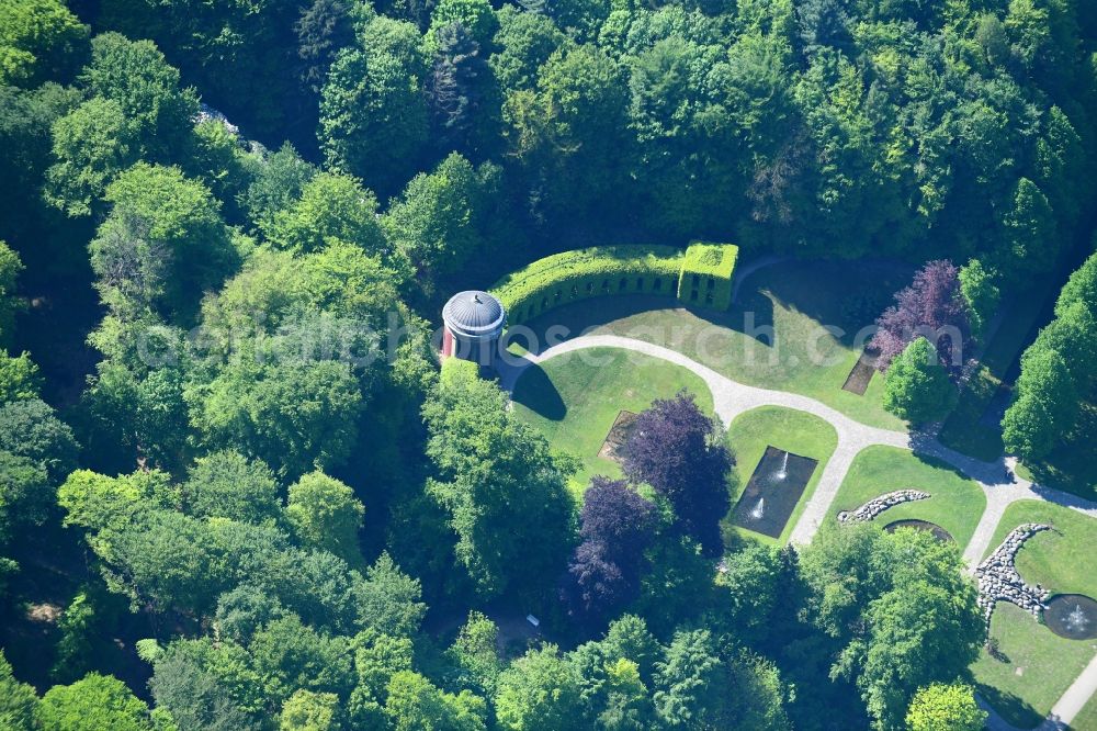 Kleve from the bird's eye view: Park of Forstgarten Kleve on Joseph-Beuys-Allee in Kleve in the state North Rhine-Westphalia, Germany