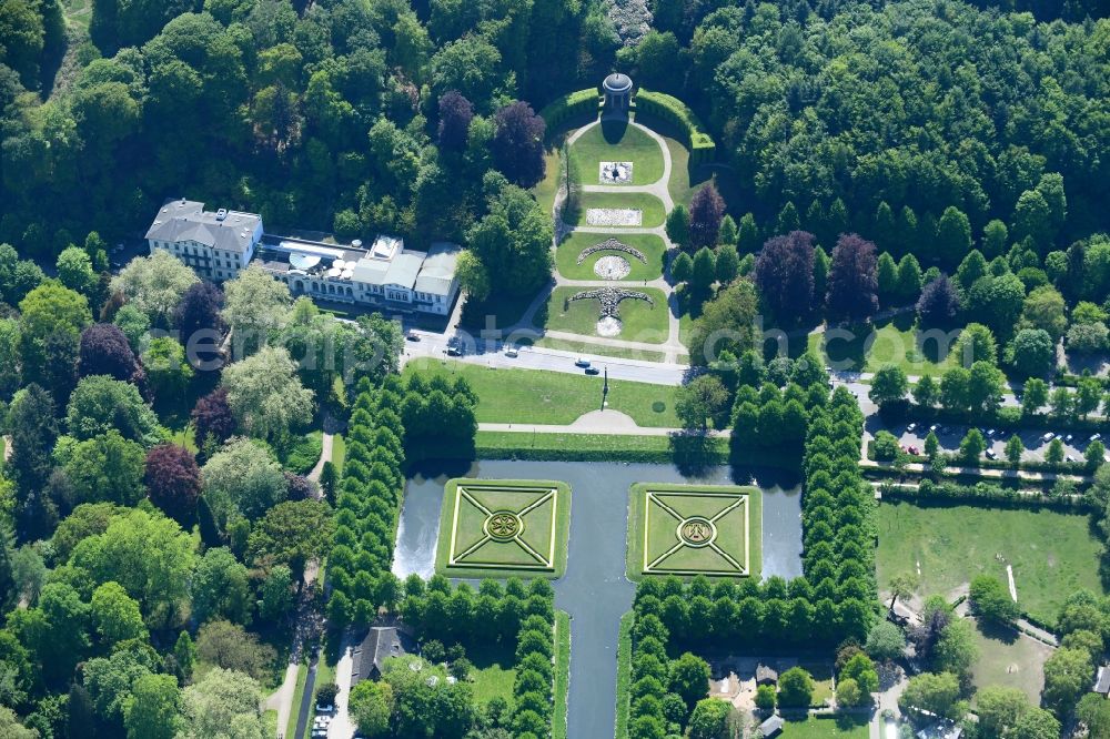 Aerial image Kleve - Park of Forstgarten Kleve on Joseph-Beuys-Allee in Kleve in the state North Rhine-Westphalia, Germany