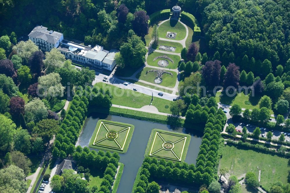 Aerial photograph Kleve - Park of Forstgarten Kleve on Joseph-Beuys-Allee in Kleve in the state North Rhine-Westphalia, Germany